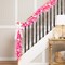 Northlight Pre-Lit Artificial Flocked Pine Christmas Garland - 9' - Pink - Clear Lights